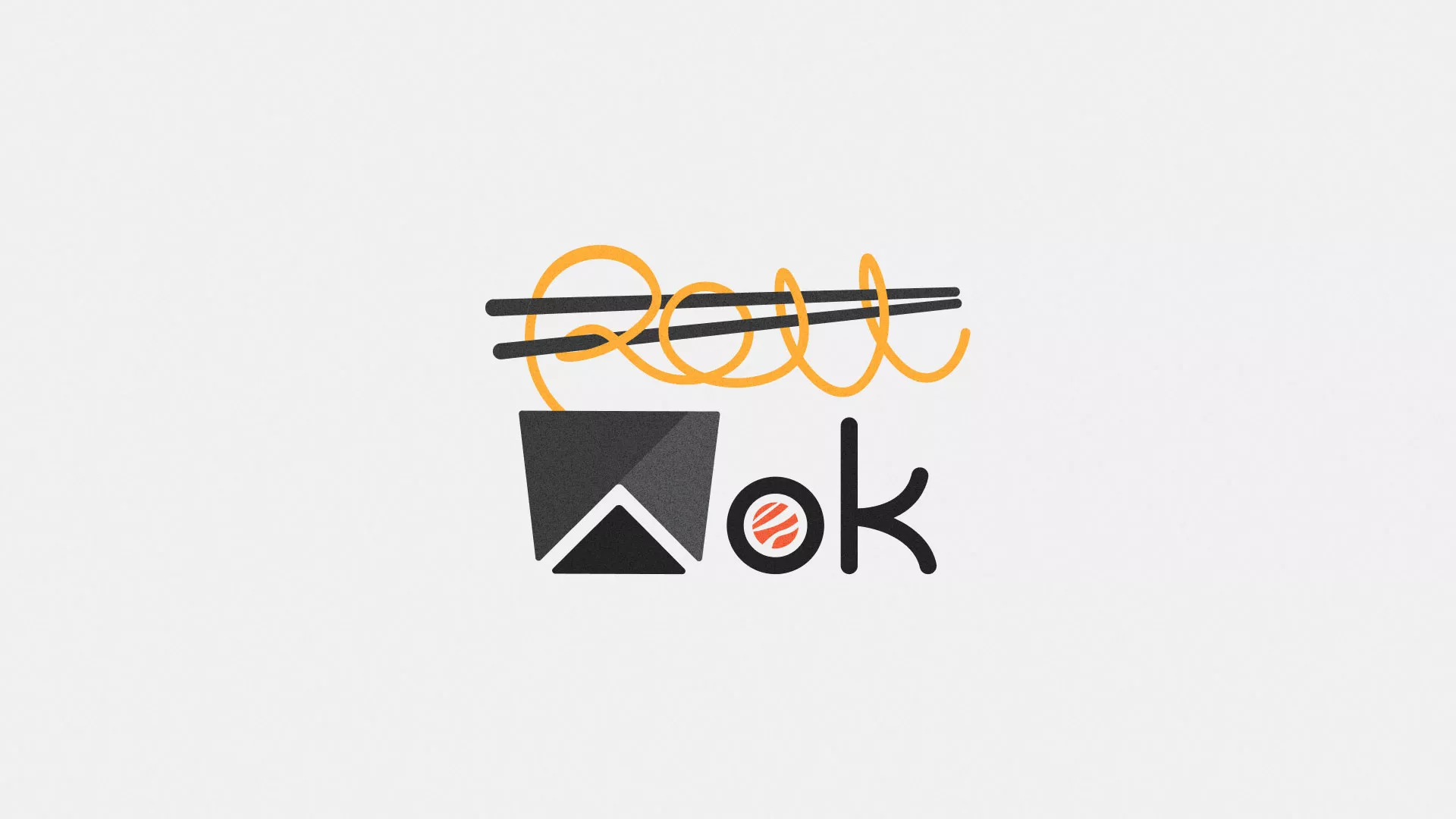 Разработка логотипа суши-бара «Roll Wok Club» в Первомайске